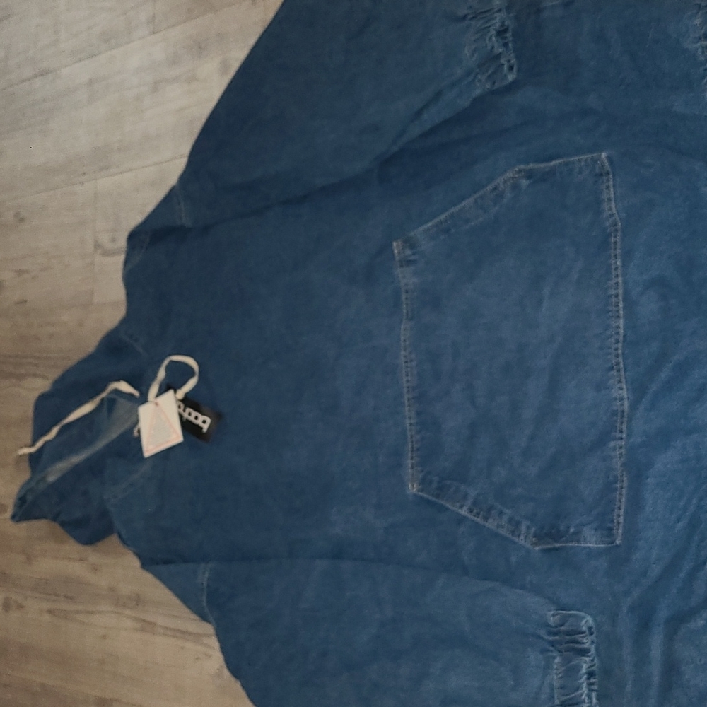 Boohoo Hoodie Jean Dress Brand New